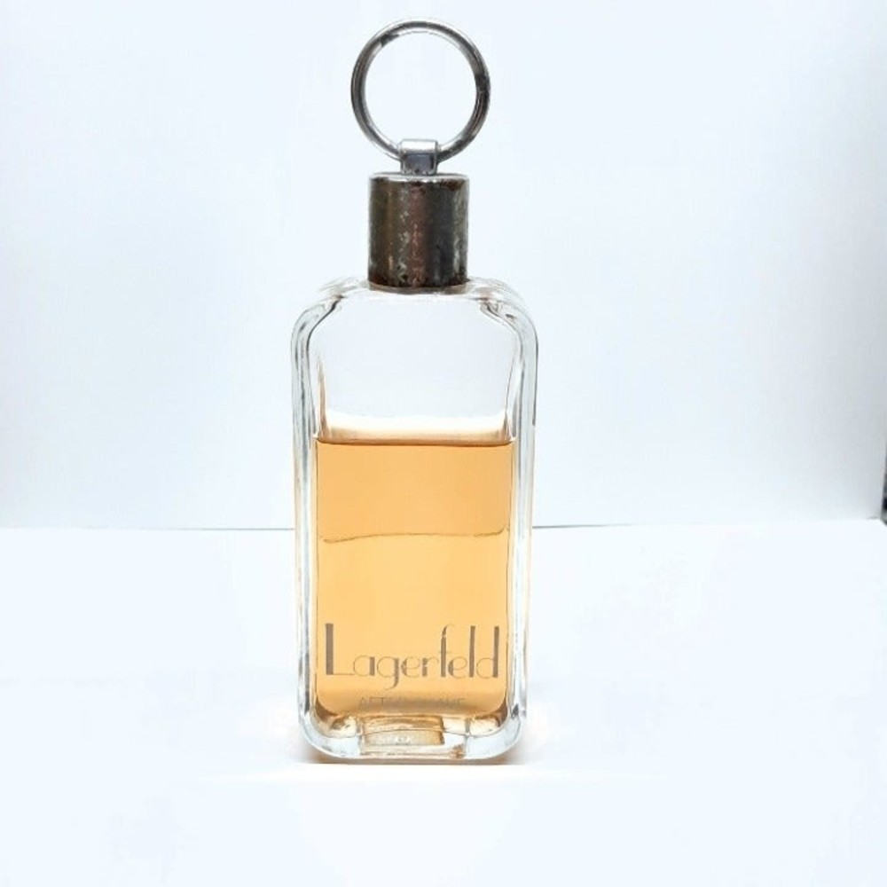 Vintage  LAGERFELD Karl Lagerfeld 2 Fl Oz Aftershave fragrance bottle 75%‎ full